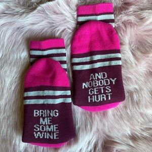 “Bring Me Some Wine-And Nobody Gets Hurt” Socks